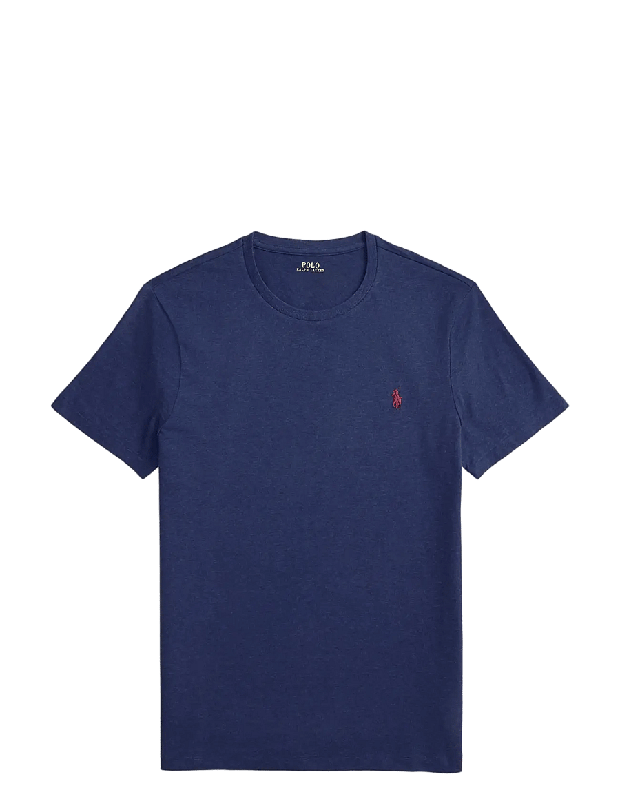 Polo Ralph Lauren - Custom Slim Fit Jersey Crewneck T-Shirt - kurzärmelig - spring navy heath - 1