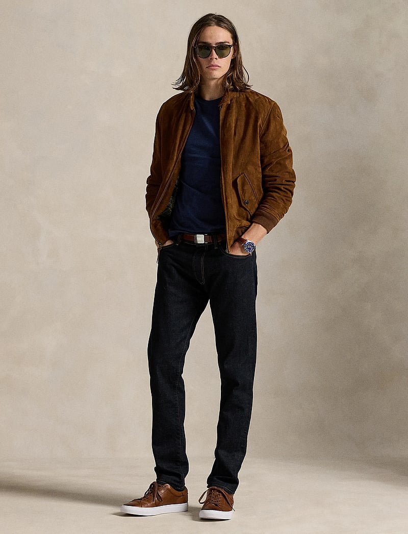 Polo Ralph Lauren - Custom Slim Fit Jersey Crewneck T-Shirt - kortärmade t-shirts - spring navy heath - 0