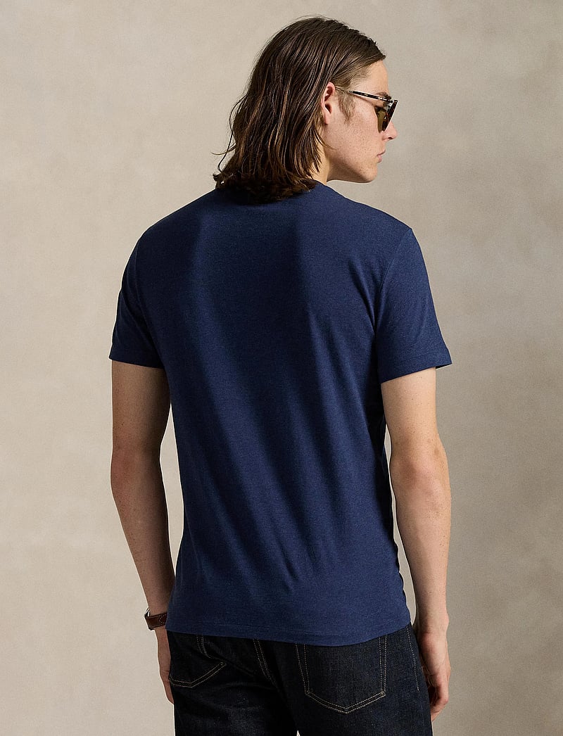 Polo Ralph Lauren - Custom Slim Fit Jersey Crewneck T-Shirt - kortärmade t-shirts - spring navy heath - 2