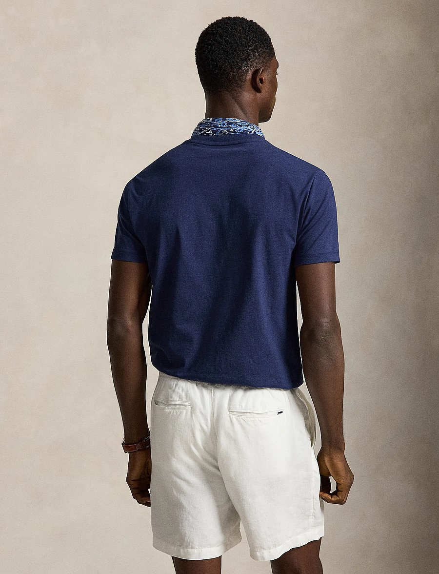 Polo Ralph Lauren - Custom Slim Fit Jersey Crewneck T-Shirt - kurzärmelig - spring navy heath - 2