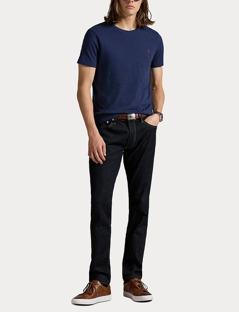 Polo Ralph Lauren - Custom Slim Fit Jersey Crewneck T-Shirt - kortärmade t-shirts - spring navy heath - 4