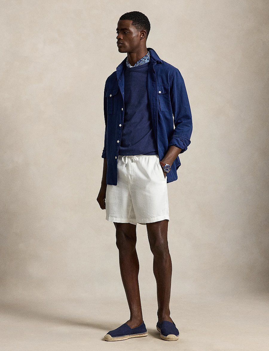 Polo Ralph Lauren - Custom Slim Fit Jersey Crewneck T-Shirt - kurzärmelig - spring navy heath - 4