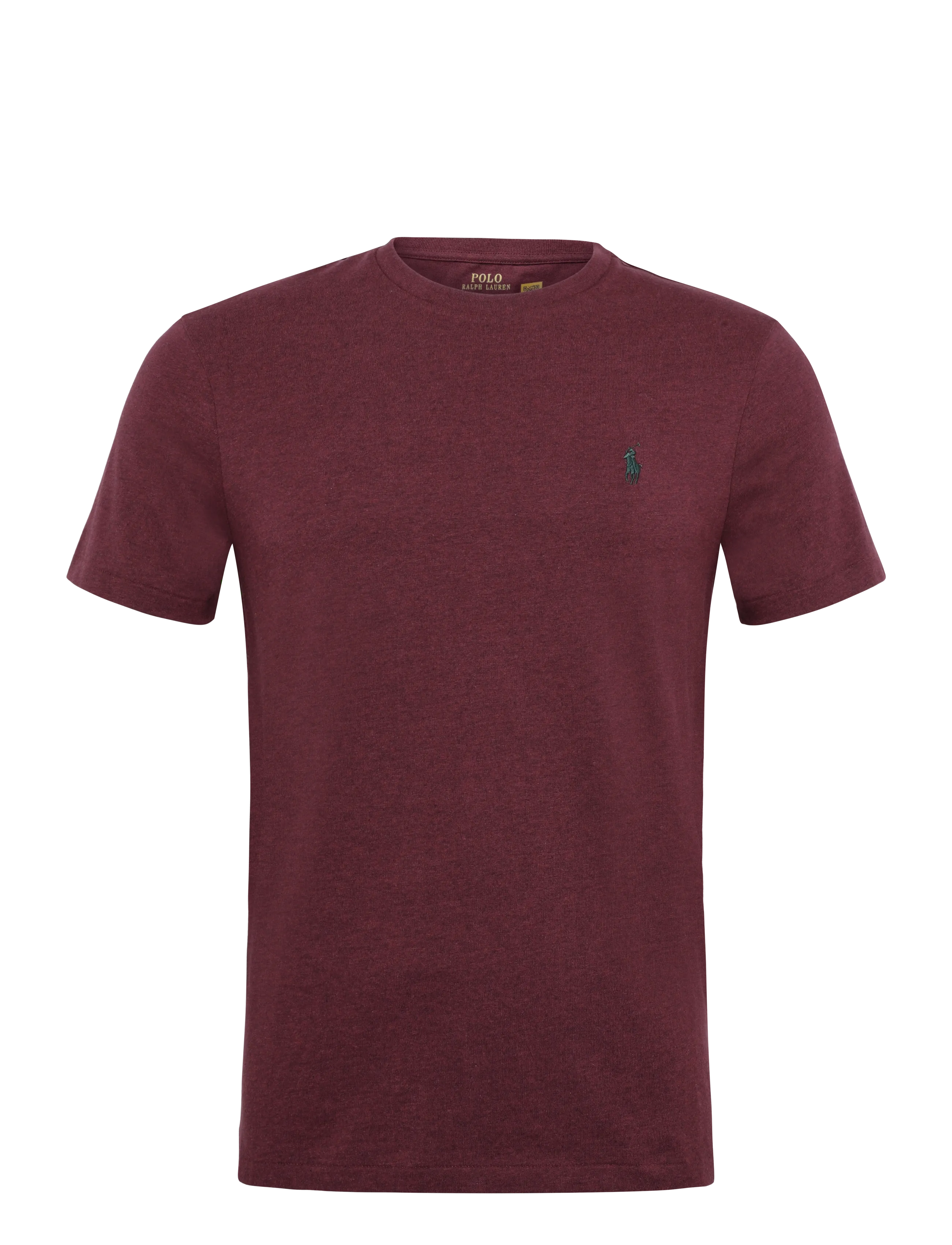 Polo Ralph Lauren Custom Slim Fit Jersey Crewneck T-Shirt - T-särgid - SPRING WINE HEATH / burgundy