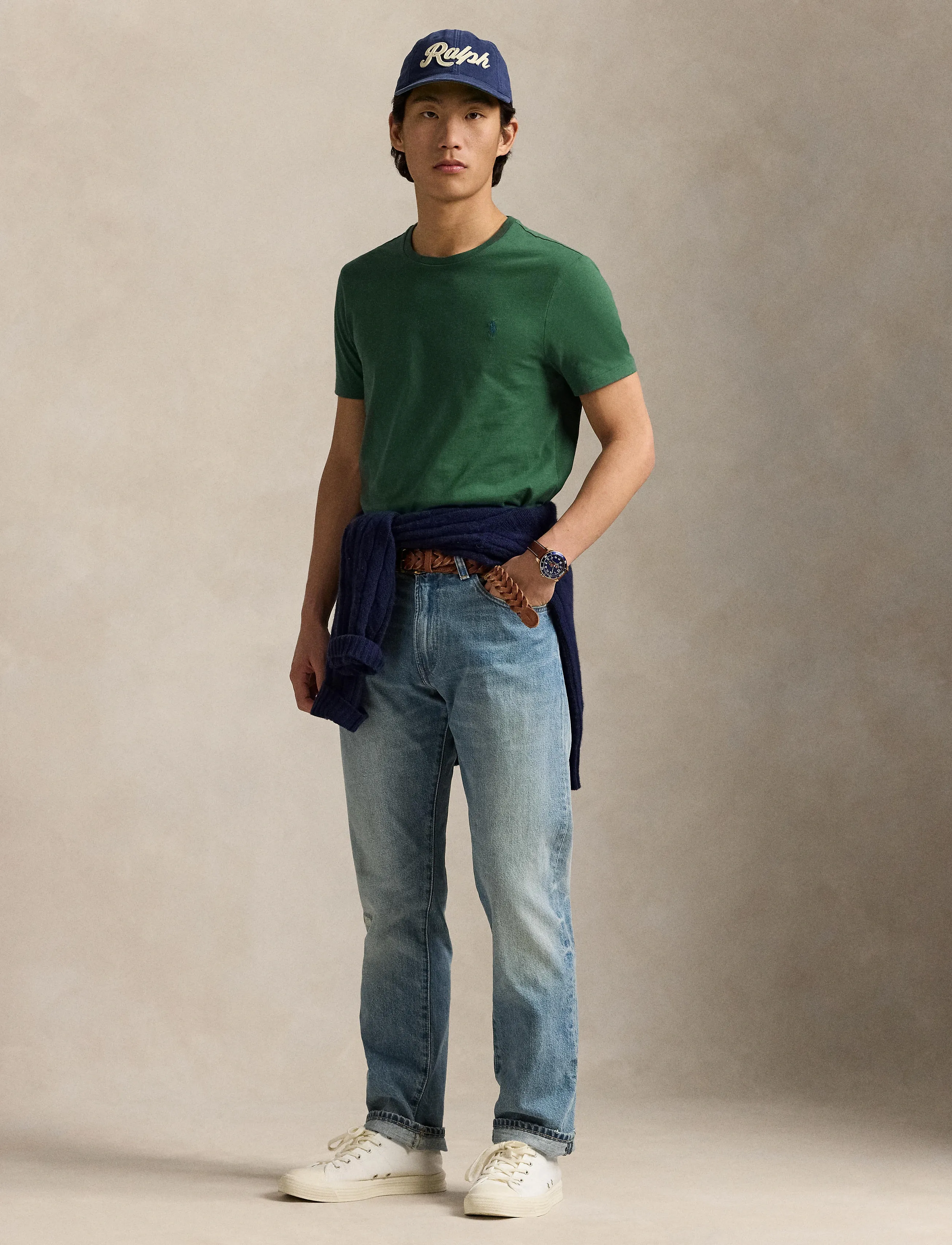 Polo Ralph Lauren 26/1 JERSEY-SSL-TSH - T-Shirts - WASHED FOREST/C75 / khaki/green