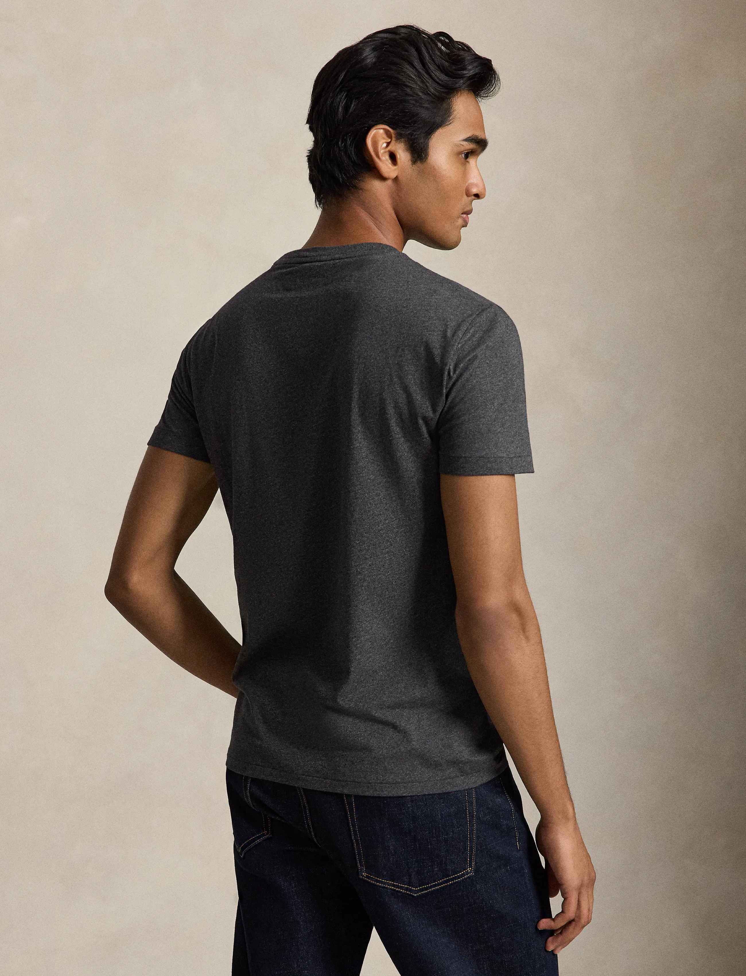 Polo Ralph Lauren - Custom Slim Fit Jersey Crewneck T-Shirt - kurzärmelig - windsor heather/c - 3