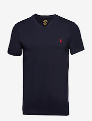 Polo Ralph Lauren - Custom Slim Fit Jersey V-Neck T-Shirt - v-aukkoiset t-paidat - ink - 1