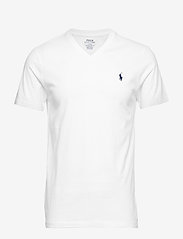 Polo Ralph Lauren - Custom Slim Fit Jersey V-Neck T-Shirt - basic t-krekli - white - 0