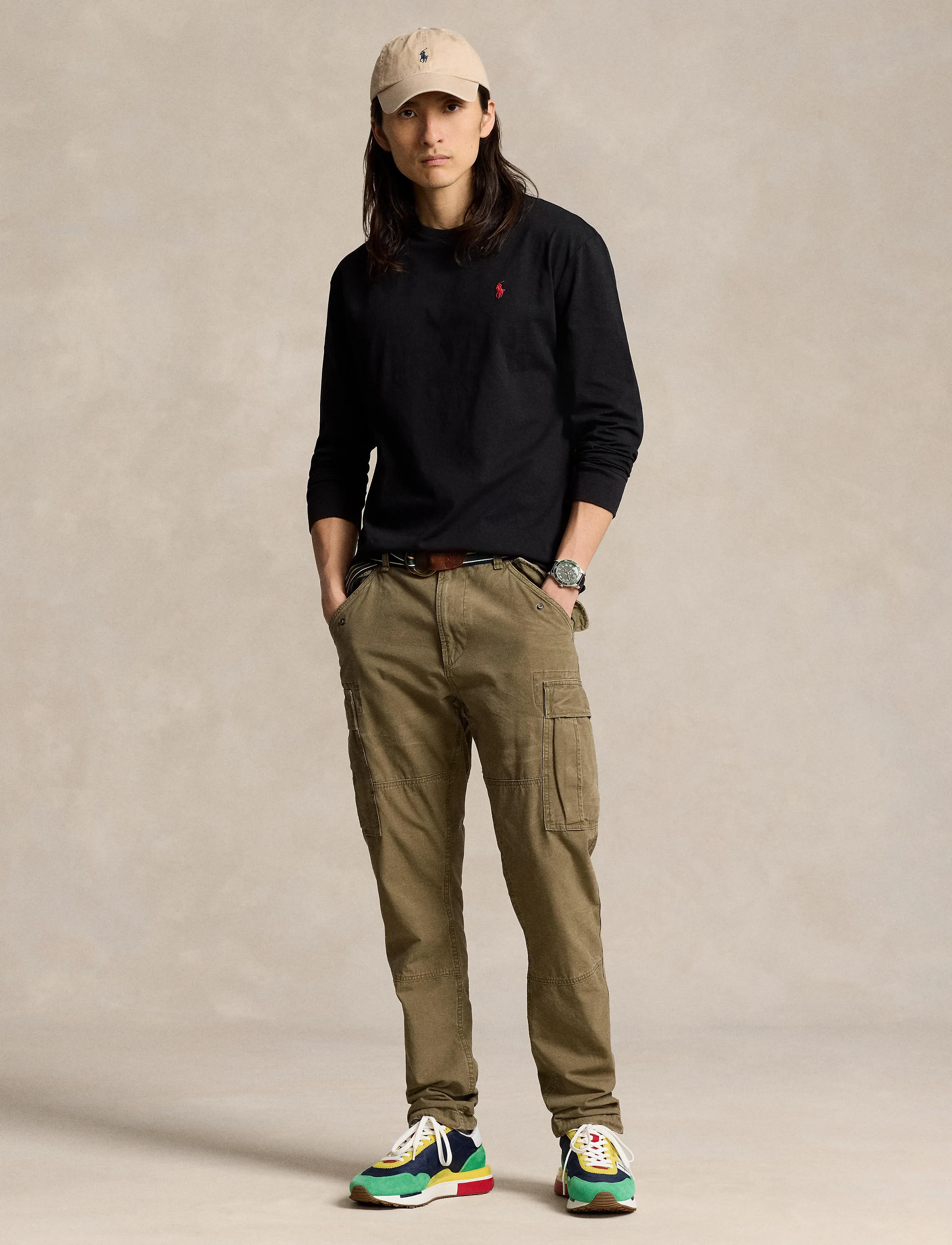 Polo Ralph Lauren Classic Fit Jersey Long-Sleeve T-Shirt, XS, T-shirts, Schwarz - Long-sleeved, Männerswear