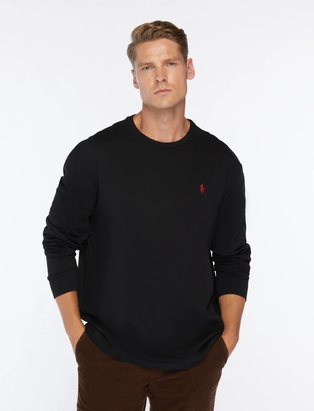 Polo Ralph Lauren - Classic Fit Jersey Long-Sleeve T-Shirt - långärmade t-shirts - polo black/c3870 - 0