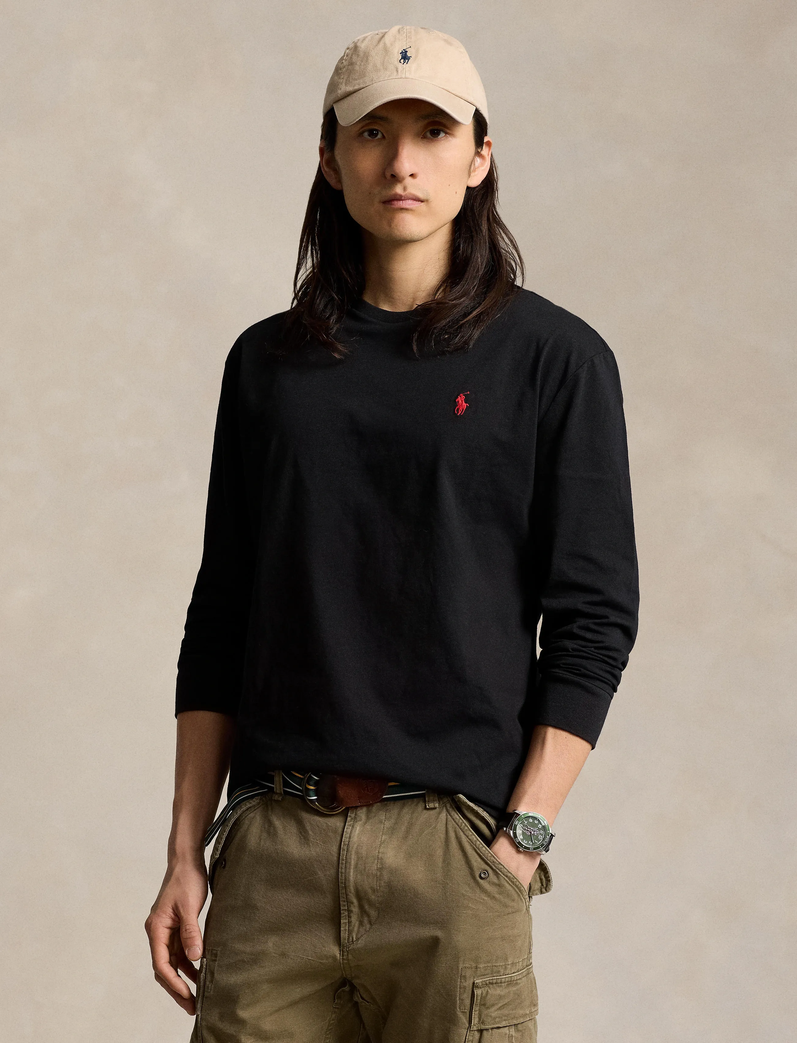 Polo Ralph Lauren - Classic Fit Jersey Long-Sleeve T-Shirt - t-shirts à manches longues - polo black/c3870 - 4