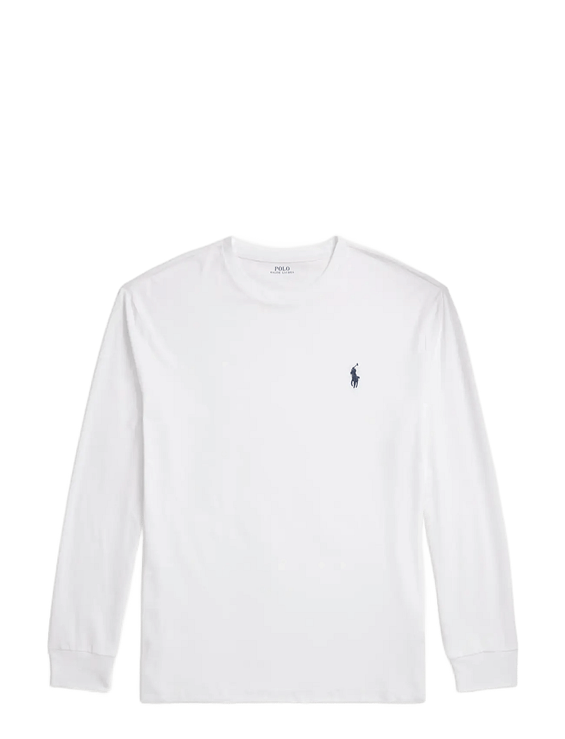 Polo Ralph Lauren - Classic Fit Jersey Long-Sleeve T-Shirt - langermede t-skjorter - white/c7996 - 1