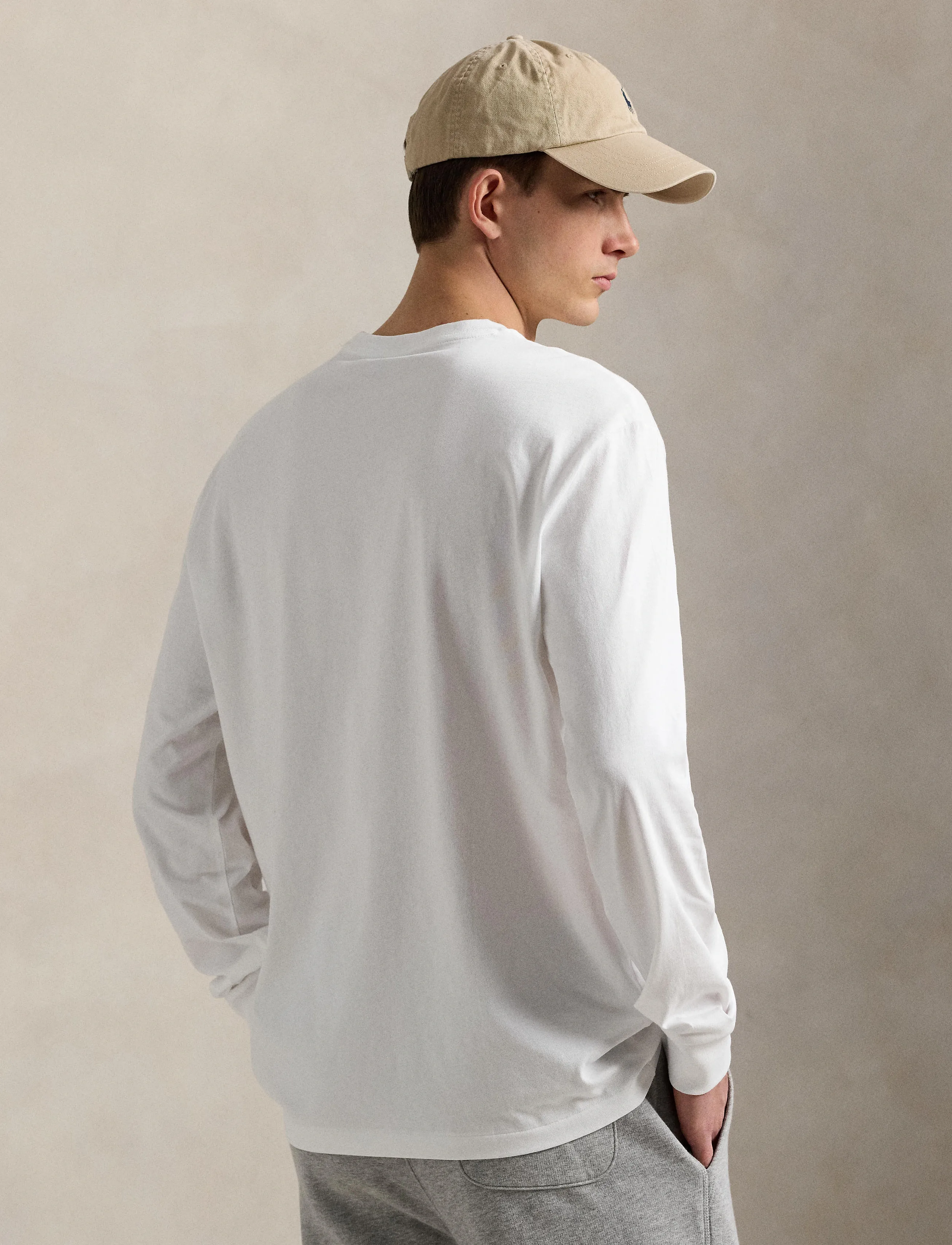 Polo Ralph Lauren - Classic Fit Jersey Long-Sleeve T-Shirt - langærmede t-shirts - white/c7996 - 2