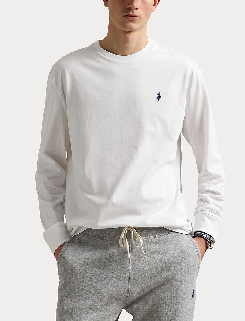Polo Ralph Lauren - Classic Fit Jersey Long-Sleeve T-Shirt - langermede t-skjorter - white/c7996 - 5