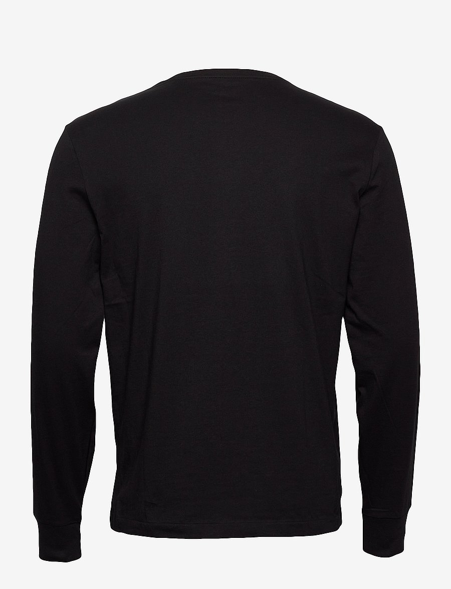 Polo Ralph Lauren - Custom Slim Jersey Long-Sleeve T-Shirt - długi rękaw - polo black - 2