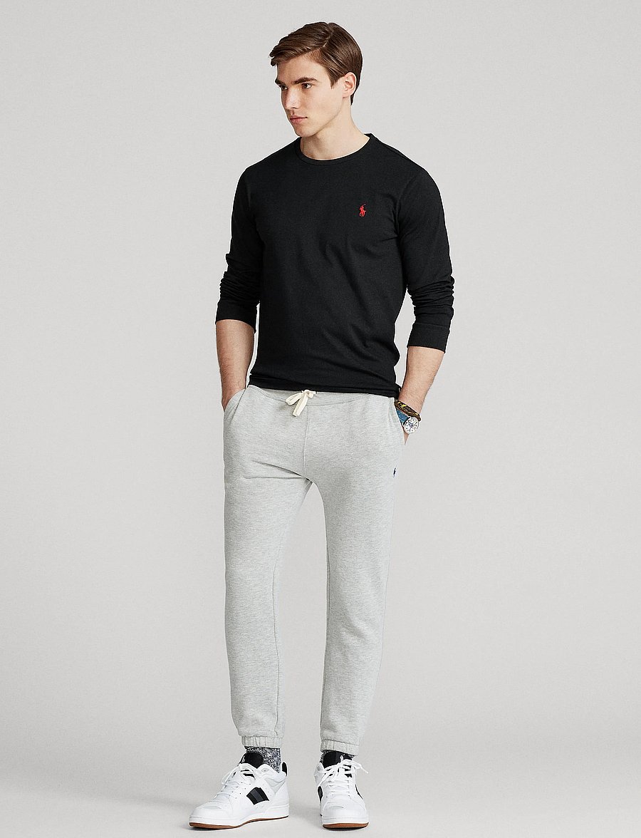 Polo Ralph Lauren - Custom Slim Jersey Long-Sleeve T-Shirt - długi rękaw - polo black - 0