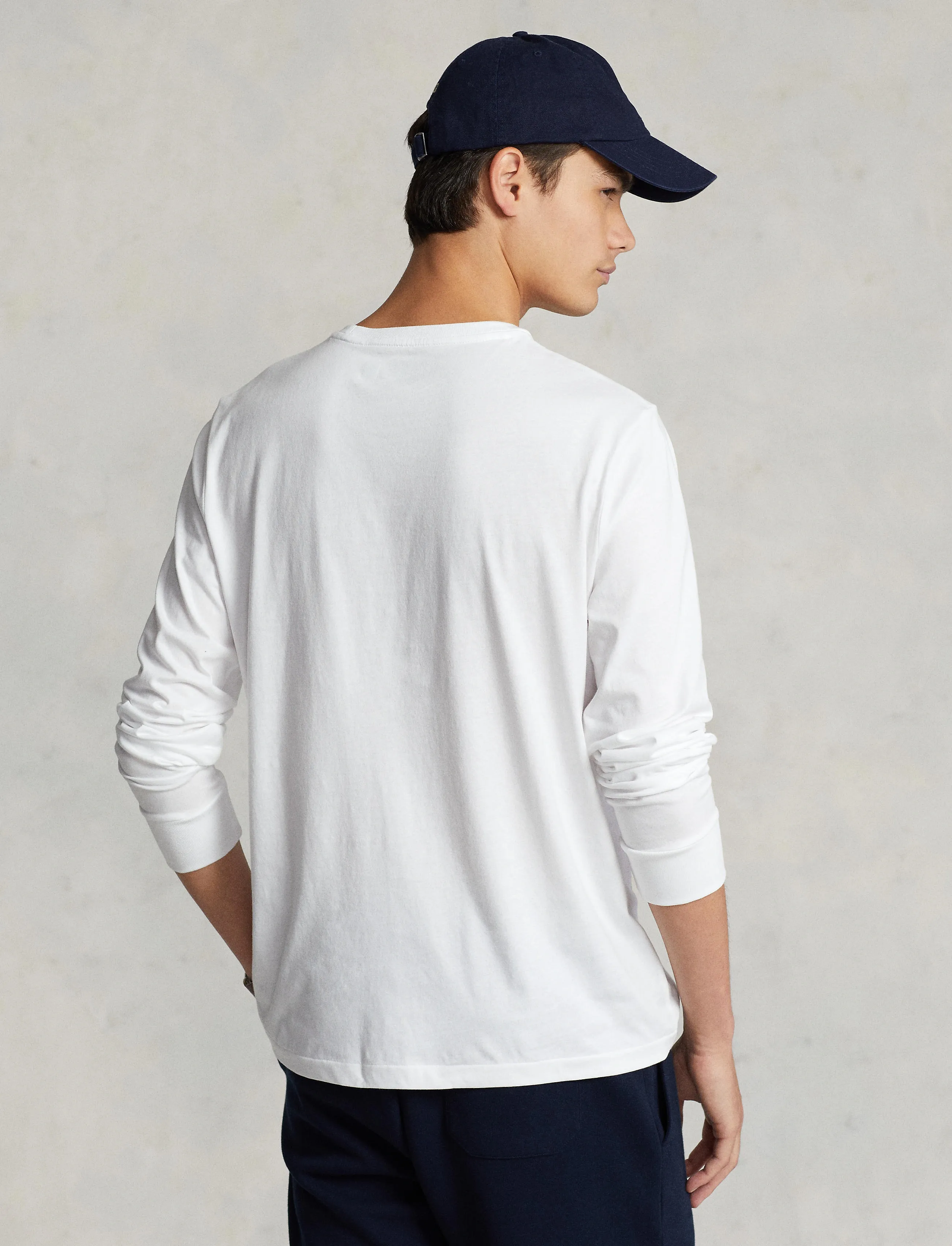 Polo Ralph Lauren - Custom Slim Jersey Long-Sleeve T-Shirt - white - 5