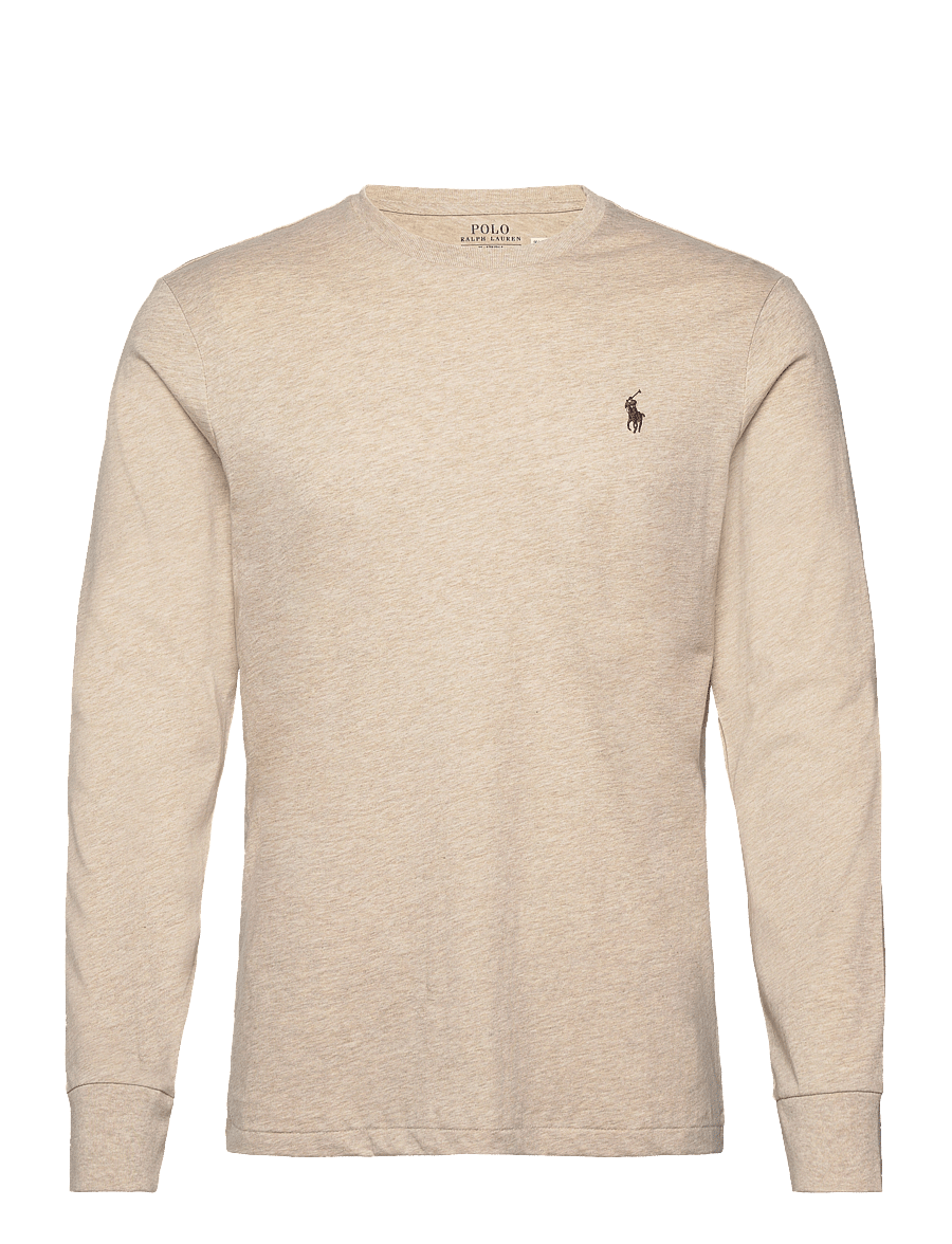 Polo Ralph Lauren - Custom Slim Fit Jersey T-Shirt - langärmelige t-shirts - expedition dune h - 0