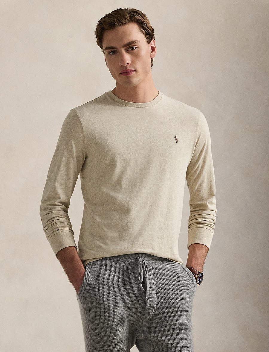 Polo Ralph Lauren - Custom Slim Fit Jersey T-Shirt - langärmelige t-shirts - expedition dune h - 2