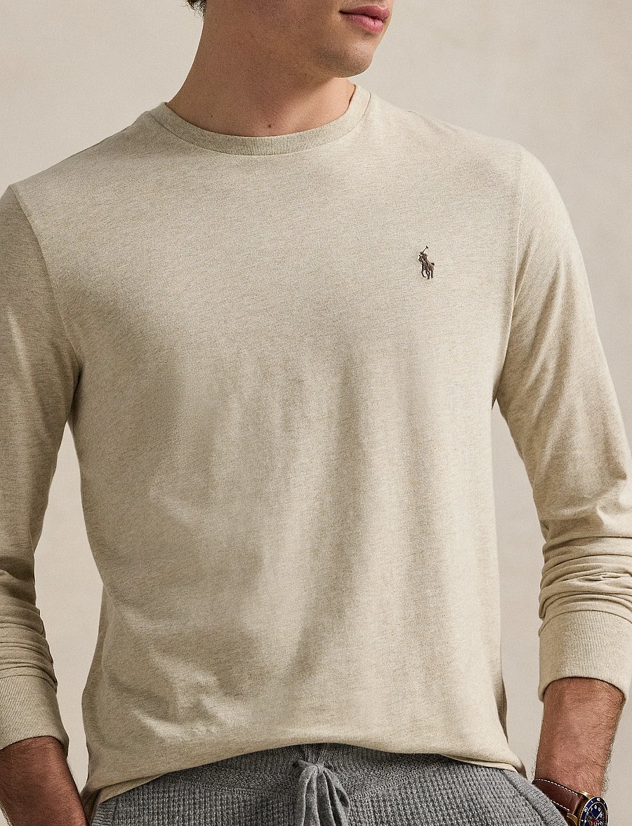 Polo Ralph Lauren - Custom Slim Fit Jersey T-Shirt - langärmelige t-shirts - expedition dune h - 3