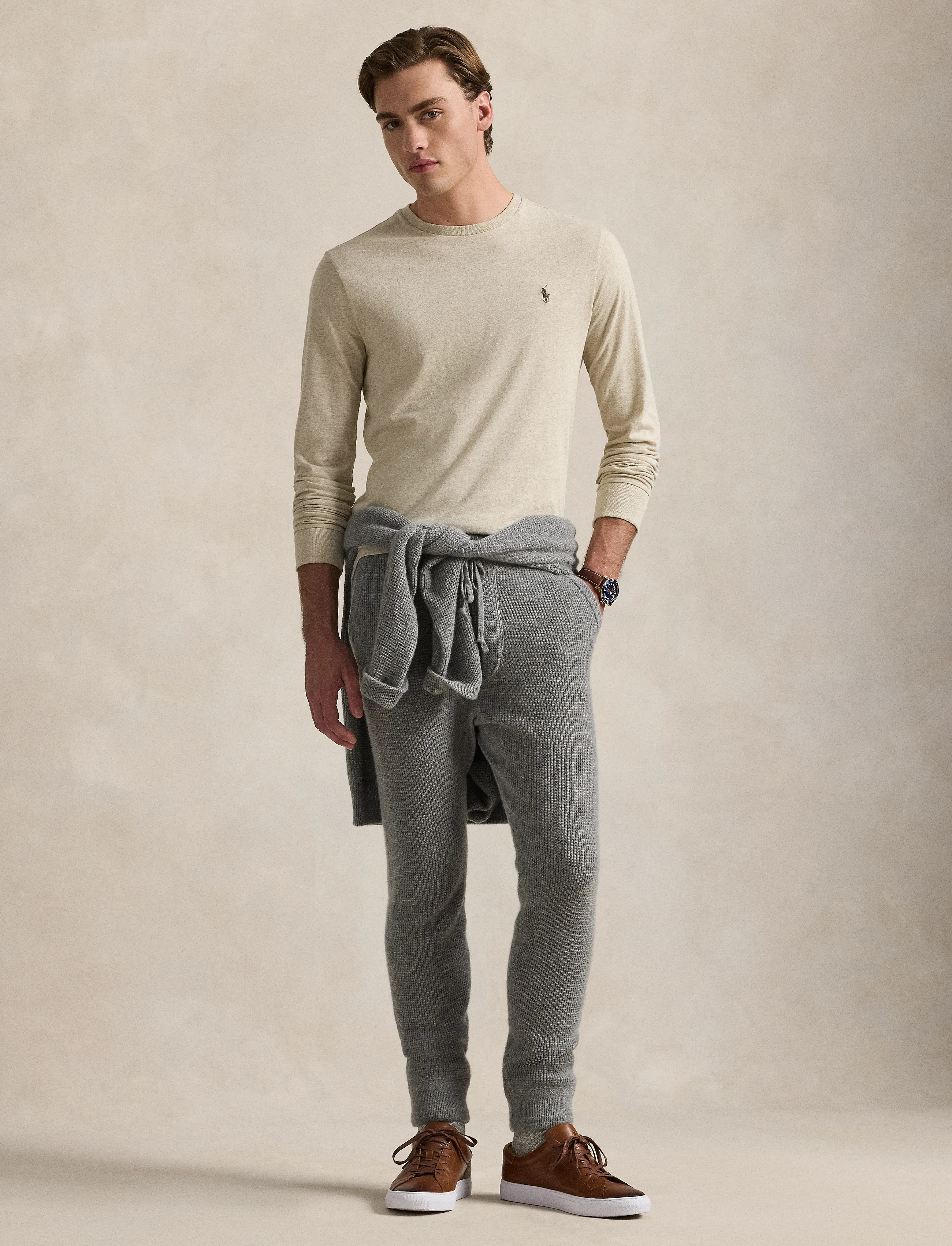 Polo Ralph Lauren - Custom Slim Fit Jersey T-Shirt - langärmelige t-shirts - expedition dune h - 4