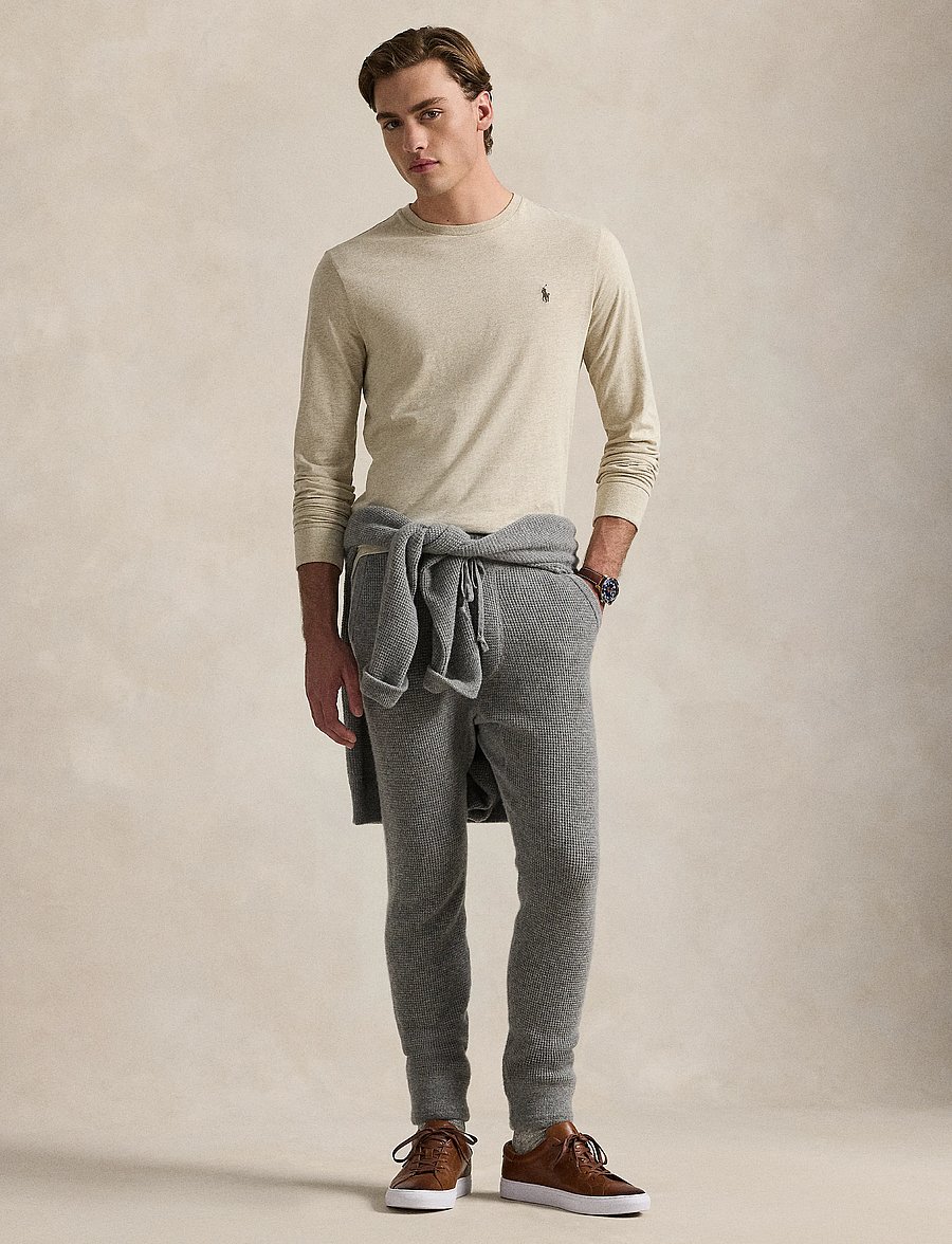 Polo Ralph Lauren - Custom Slim Fit Jersey T-Shirt - langärmelige t-shirts - expedition dune h - 4