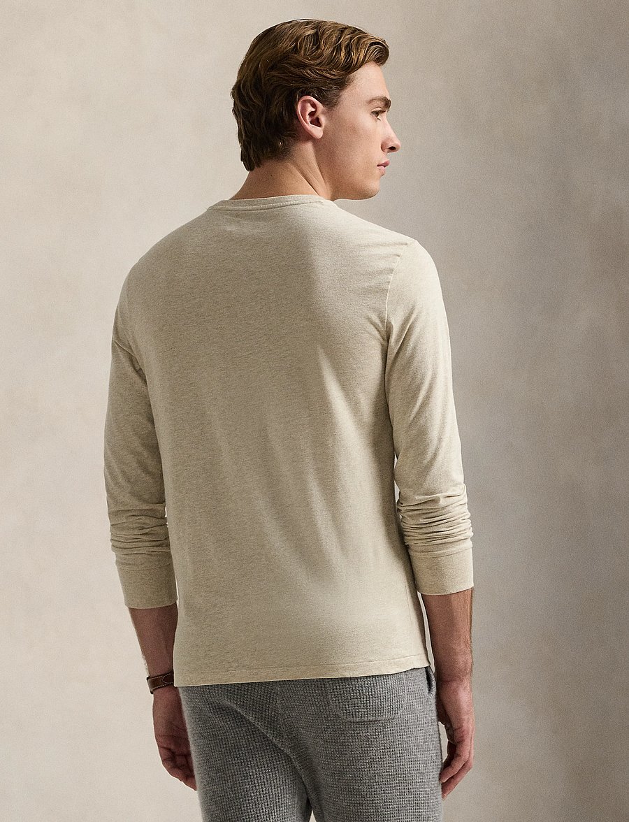 Polo Ralph Lauren - Custom Slim Fit Jersey T-Shirt - langärmelige t-shirts - expedition dune h - 5