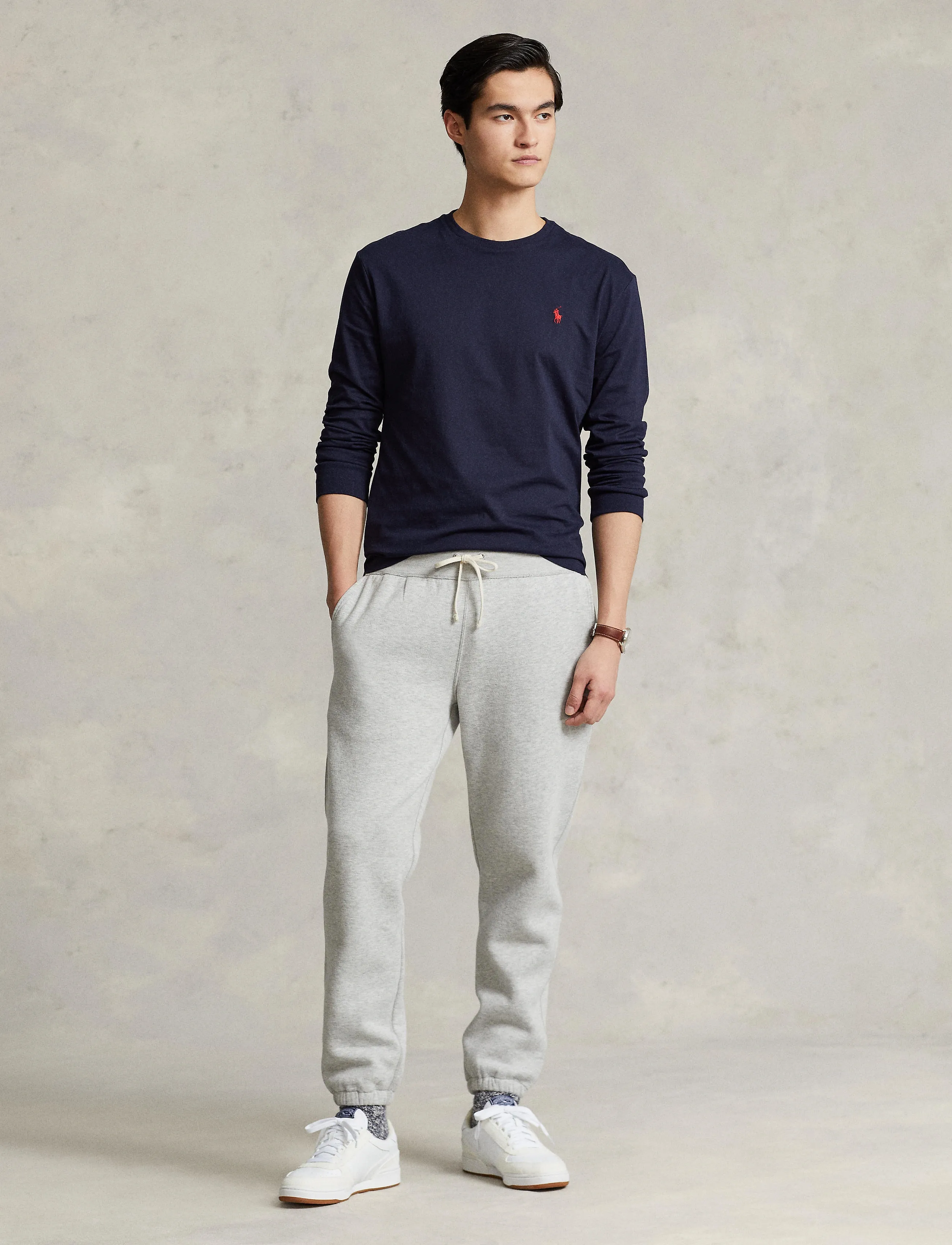 Polo Ralph Lauren Custom Slim Jersey Long-Sleeve T-Shirt - Offres - INK / blue