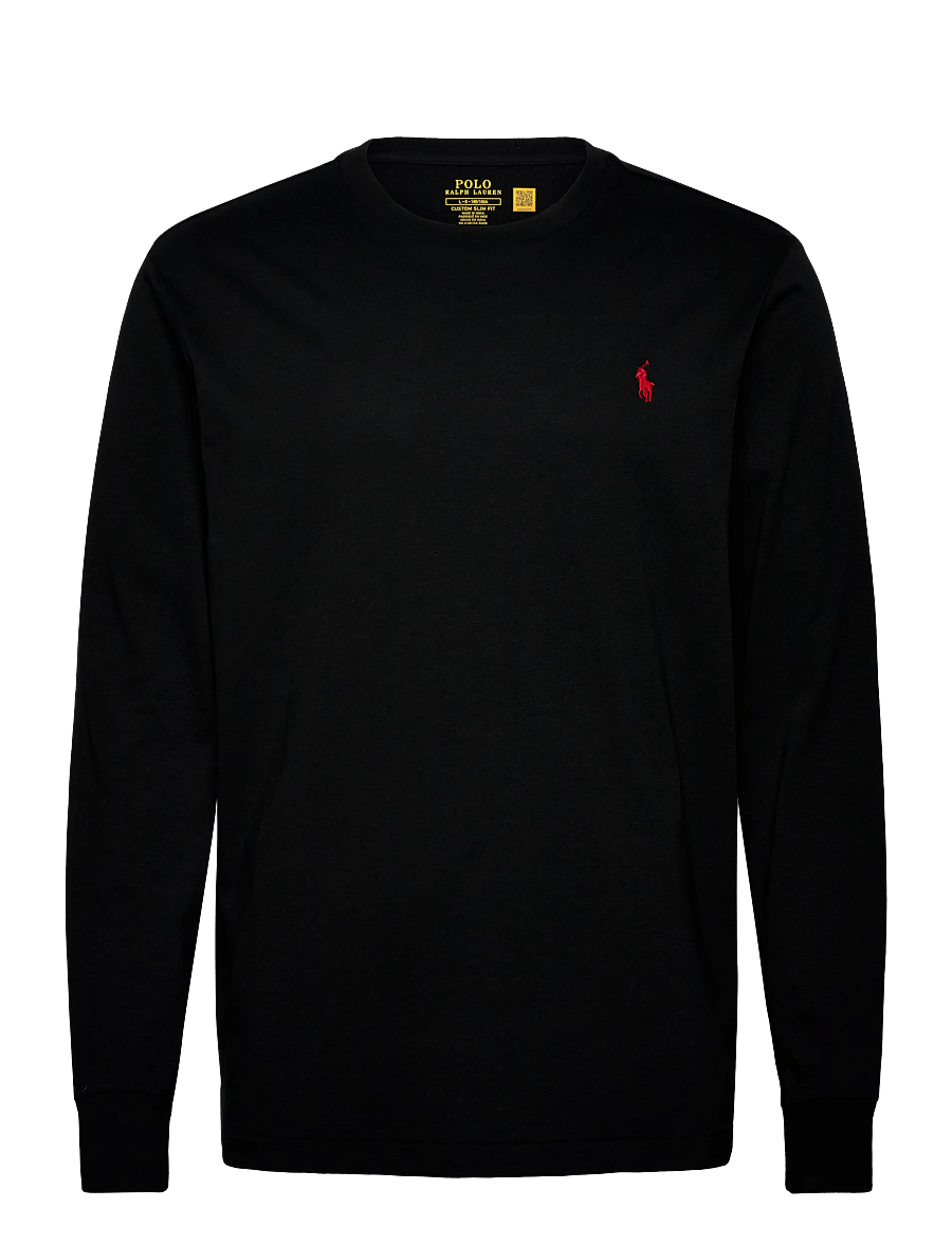 Polo Ralph Lauren - Custom Slim Fit Jersey T-Shirt - langärmelige t-shirts - polo black/c3870 - 0