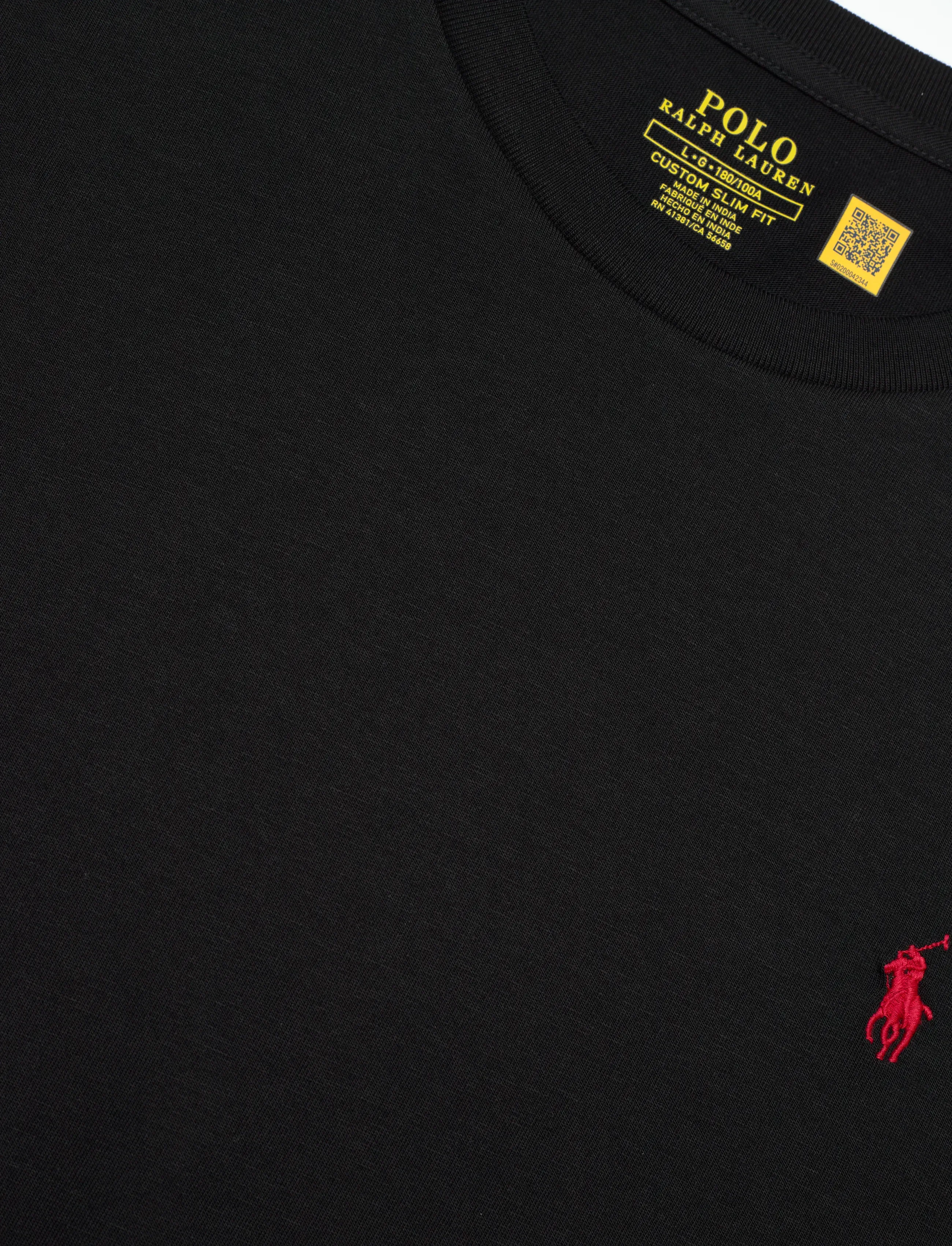 Polo Ralph Lauren - Custom Slim Fit Jersey T-Shirt - långärmade t-shirts - polo black/c3870 - 2