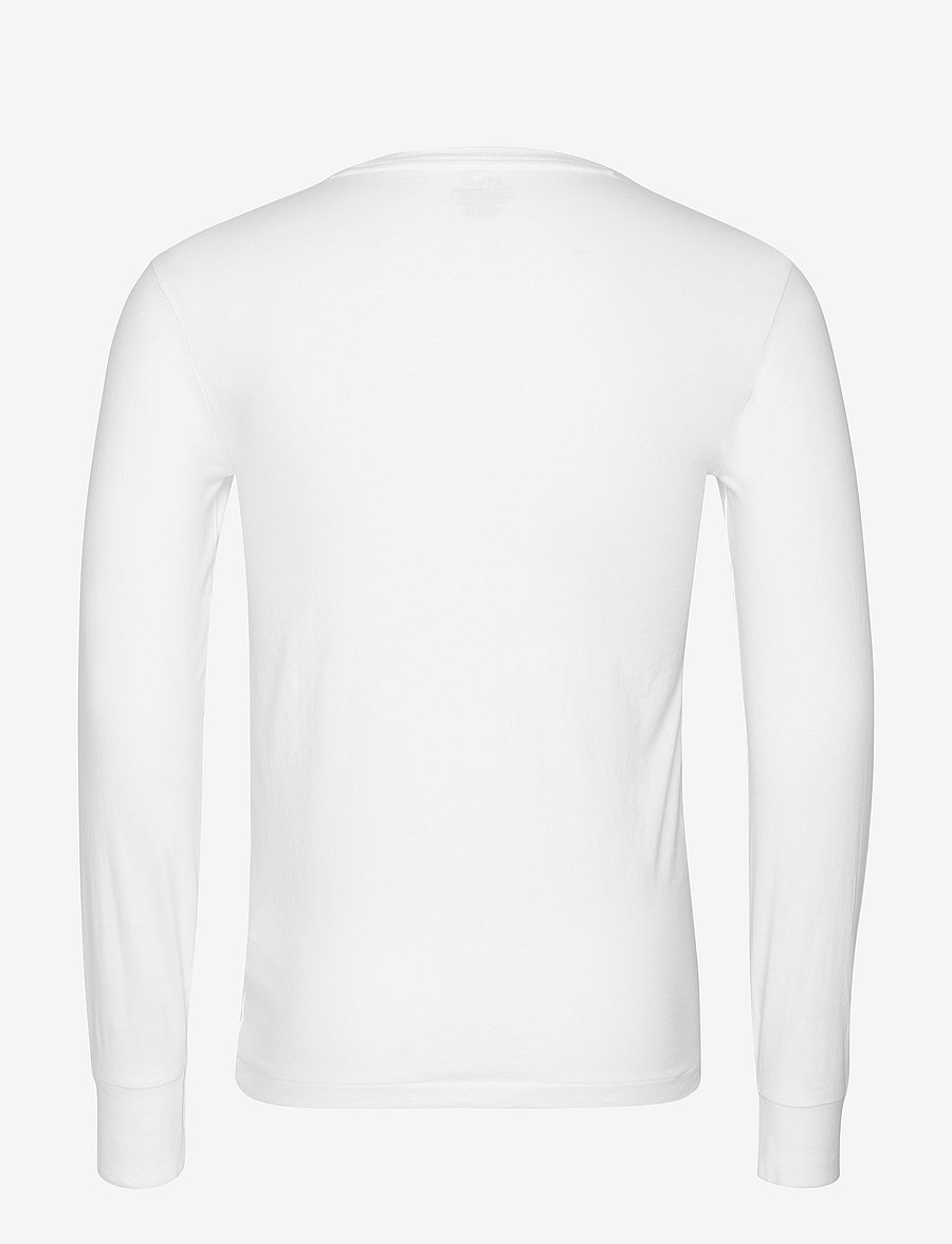 Polo Ralph Lauren - Custom Slim Fit Jersey T-Shirt - långärmade t-shirts - white - 2