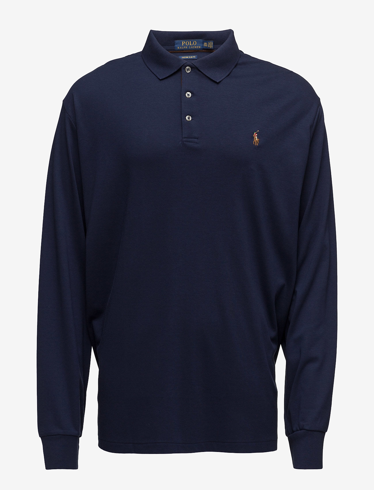 Custom Slim Fit Soft Cotton Polo Shirt - REFINED NAVY