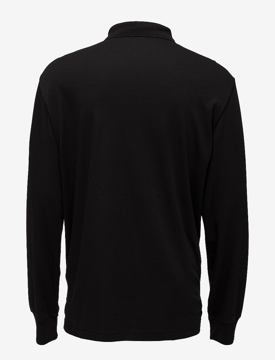 Polo Ralph Lauren - PIMA POLO-LSL-KNT - långärmade pikéer - polo black - 2