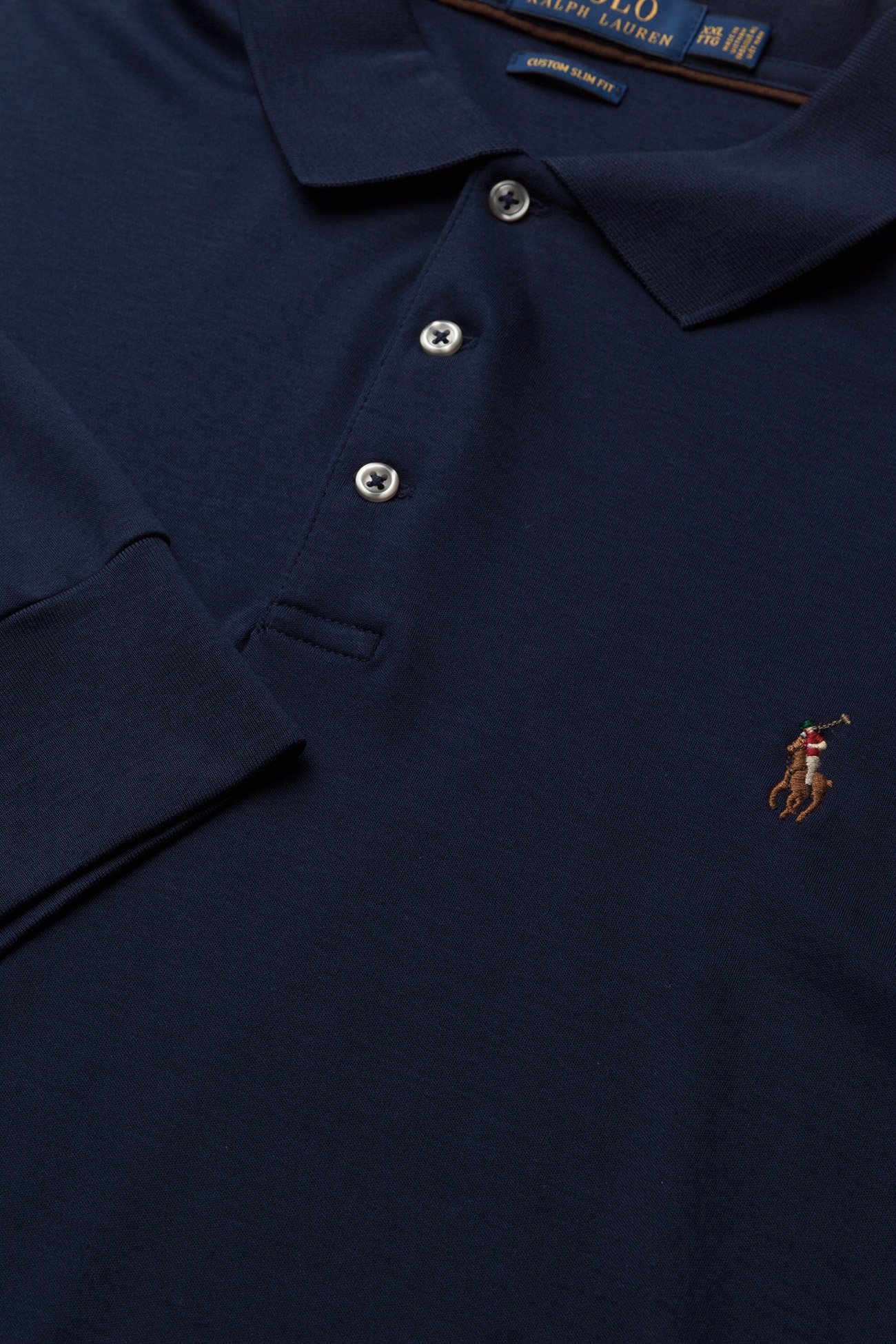 Polo Ralph Lauren - Custom Slim Fit Soft Cotton Polo Shirt - refined navy - 3