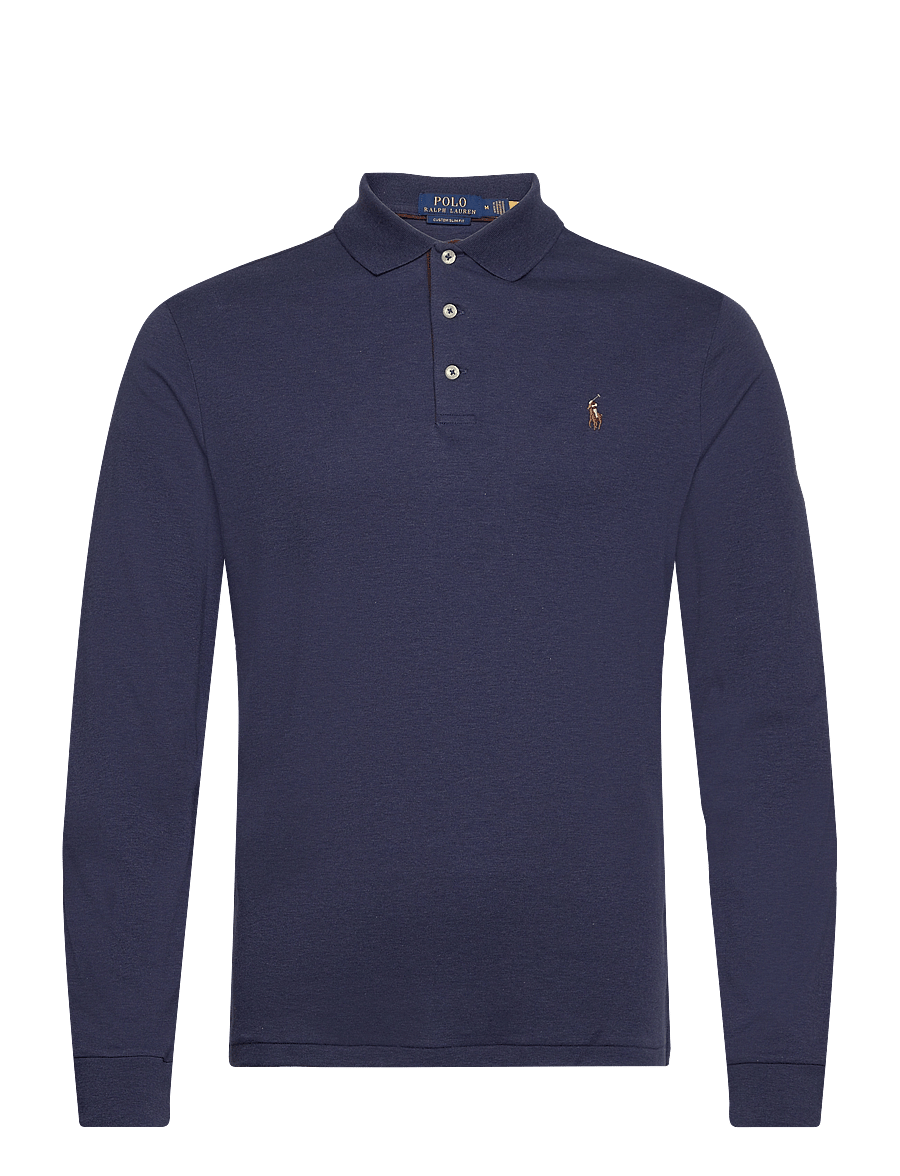 Polo Ralph Lauren - Custom Slim Fit Soft Cotton Polo Shirt - spring navy heath - 0