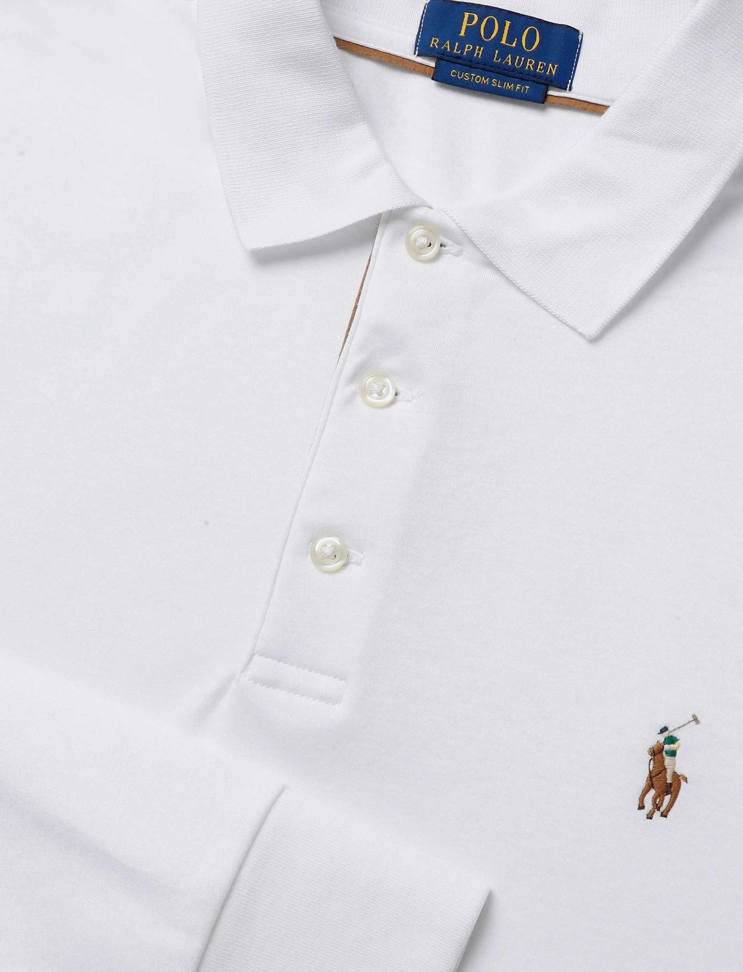 Polo Ralph Lauren - PIMA POLO-LSL-KNT - langärmelig - white - 2
