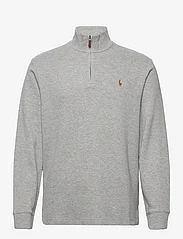 Polo Ralph Lauren - Estate-Rib Quarter-Zip Pullover - džemperi ar daļēju rāvējslēdzēja aizdari - andover heather - 0