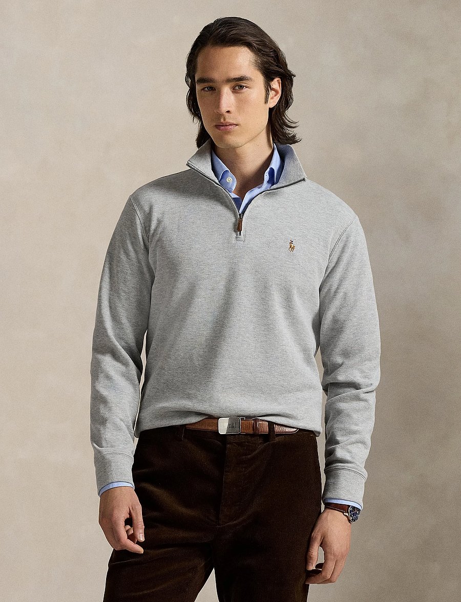 Polo Ralph Lauren - Estate-Rib Quarter-Zip Pullover - shop by occasion - andover heather - 3
