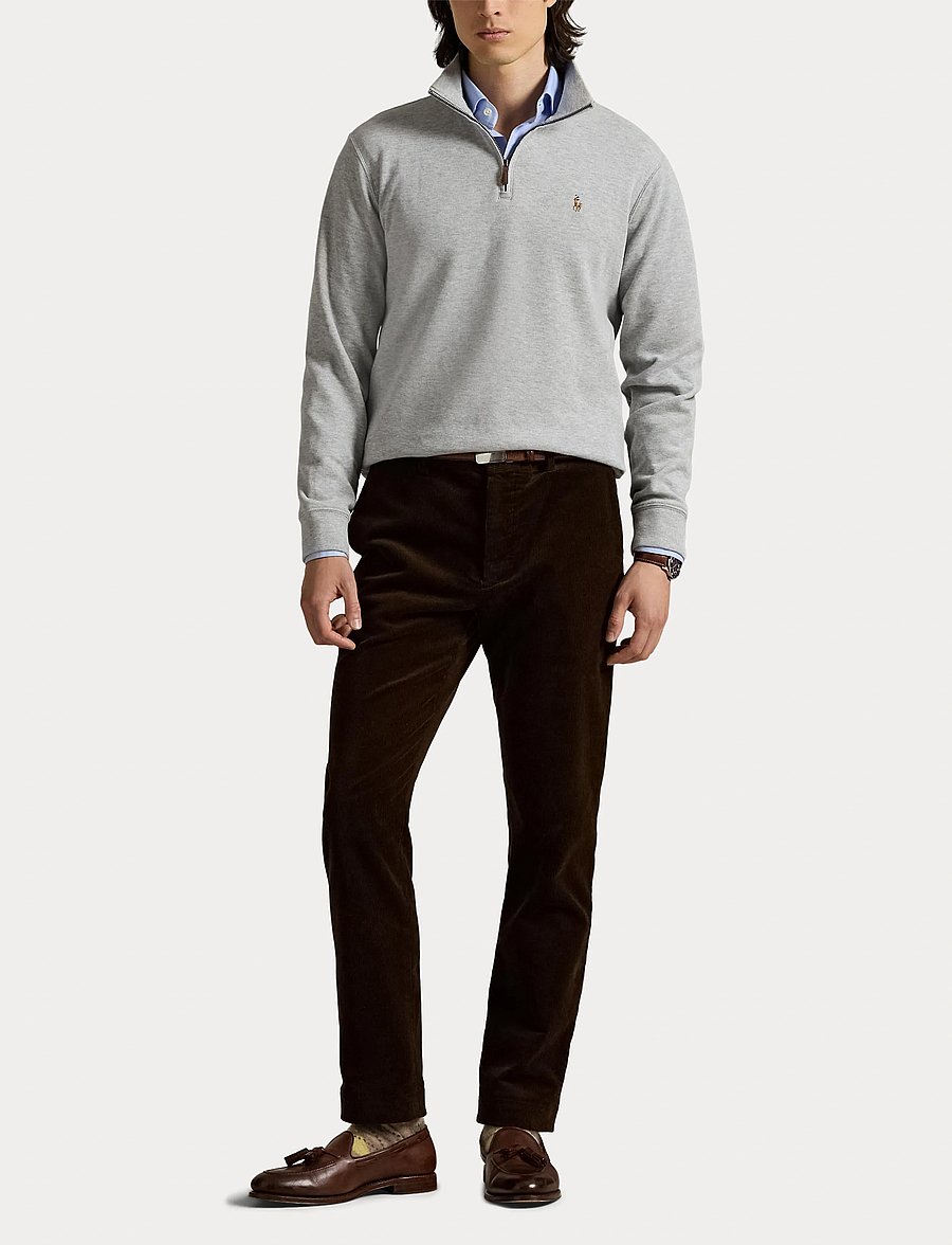 Polo Ralph Lauren - Estate-Rib Quarter-Zip Pullover - shop by occasion - andover heather - 4