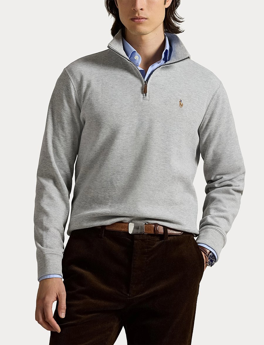 Polo Ralph Lauren - Estate-Rib Quarter-Zip Pullover - shop by occasion - andover heather - 5