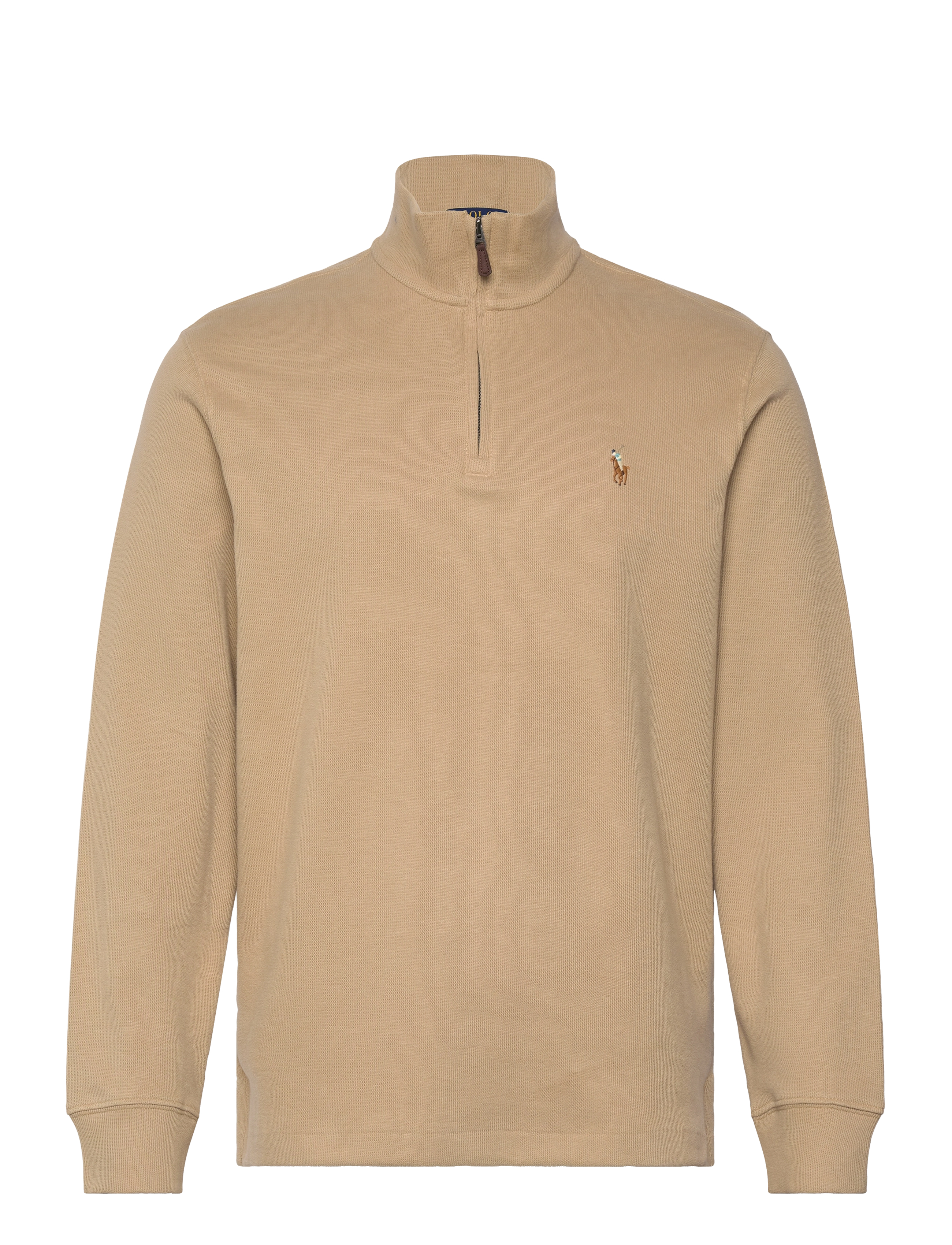 Estate-Rib Quarter-Zip Pullover - COASTAL BEIGE