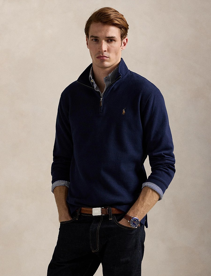 Polo Ralph Lauren - Estate-Rib Quarter-Zip Pullover - shop by occasion - cruise navy - 3
