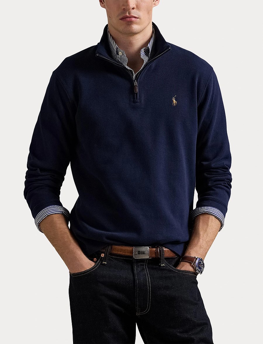 Polo Ralph Lauren - Estate-Rib Quarter-Zip Pullover - shop by occasion - cruise navy - 5
