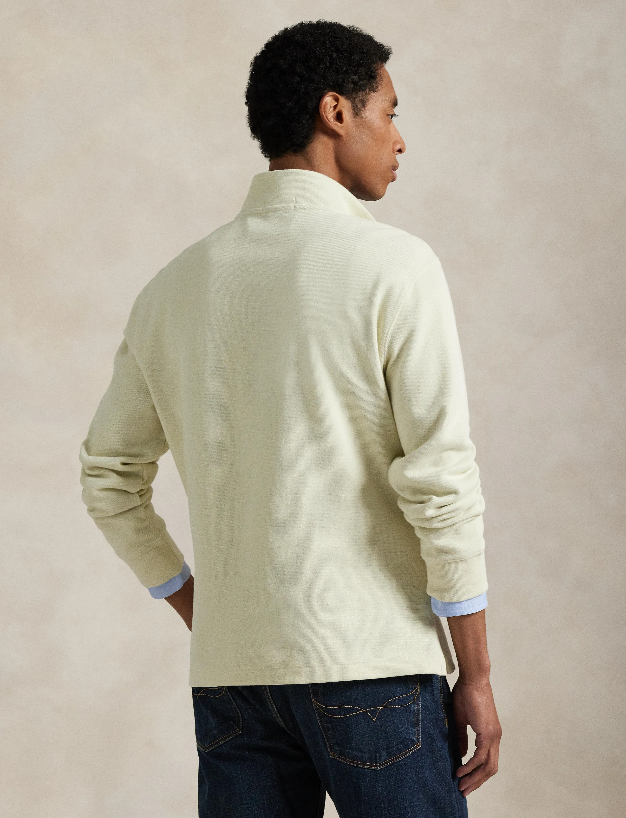 Polo Ralph Lauren - Estate-Rib Quarter-Zip Pullover - sweatshirts - parchment cream - 2