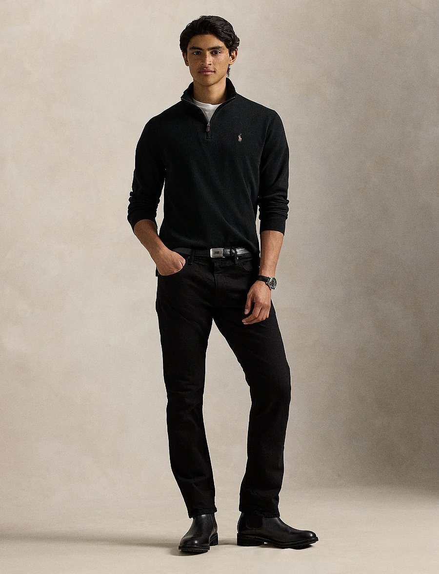 Polo Ralph Lauren - Estate-Rib Quarter-Zip Pullover - shop by occasion - polo black - 0