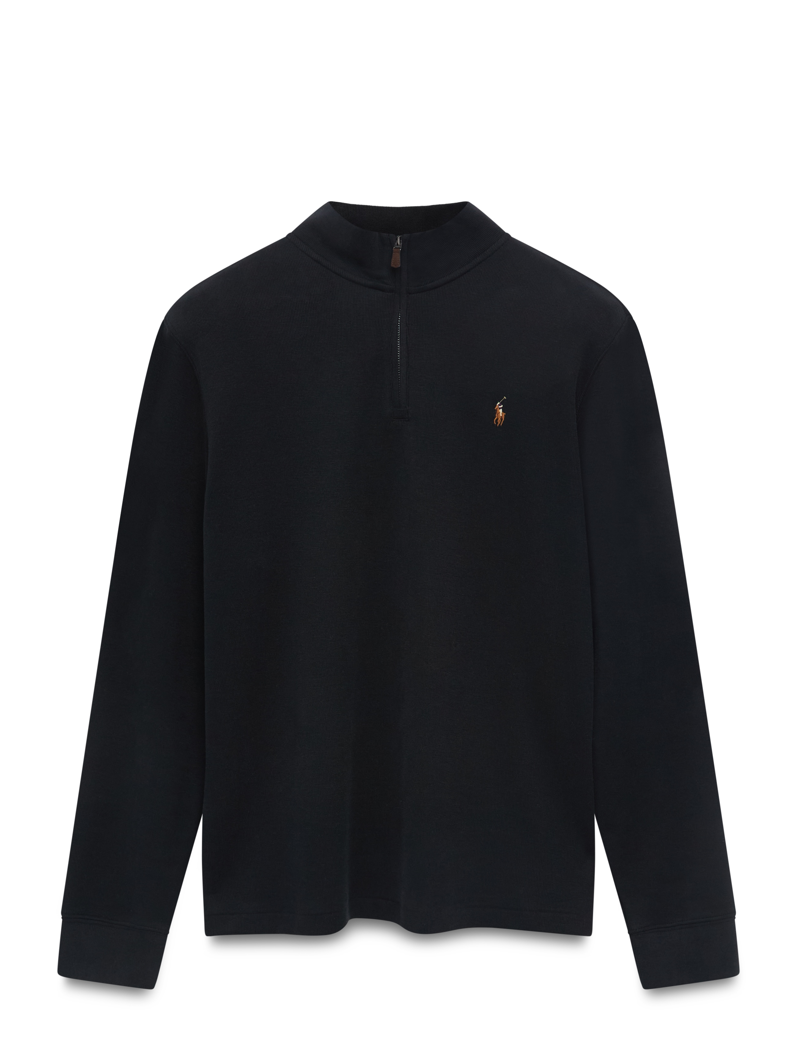 POLO RALPH LAUREN Estate-Rib Quarter-Zip Pullover Schwarz - XXL - Herren