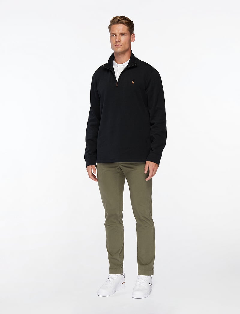Polo Ralph Lauren - Estate-Rib Quarter-Zip Pullover - half zip-trøjer - polo black - 4