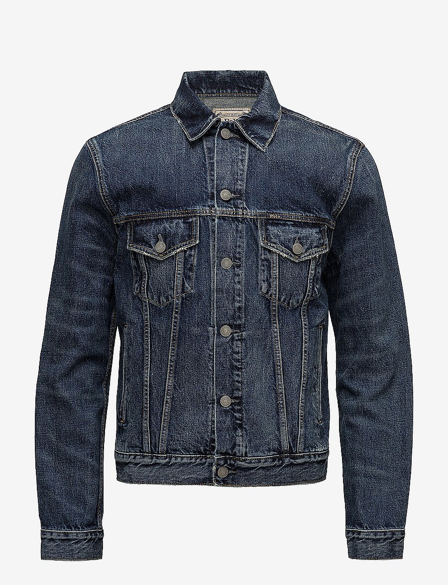 Polo Ralph Lauren - Faded Denim Trucker Jacket - Ófóðraðir gallajakkar - trenton - 1