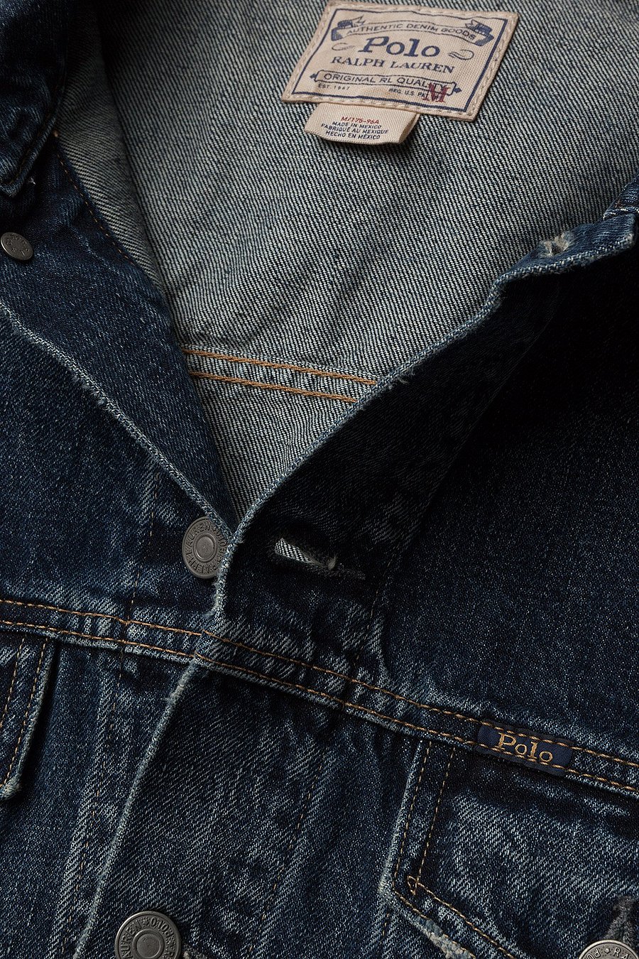 Polo Ralph Lauren - Faded Denim Trucker Jacket - Ófóðraðir gallajakkar - trenton - 3