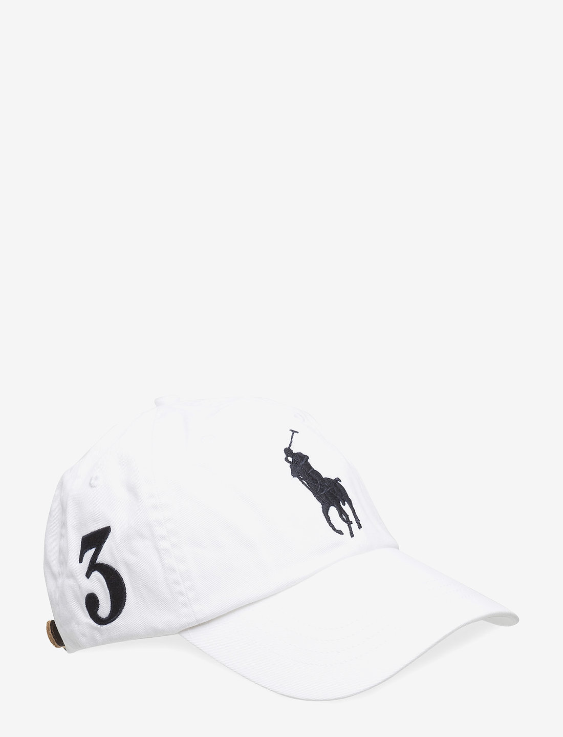 Black polo hat with white pony on sale