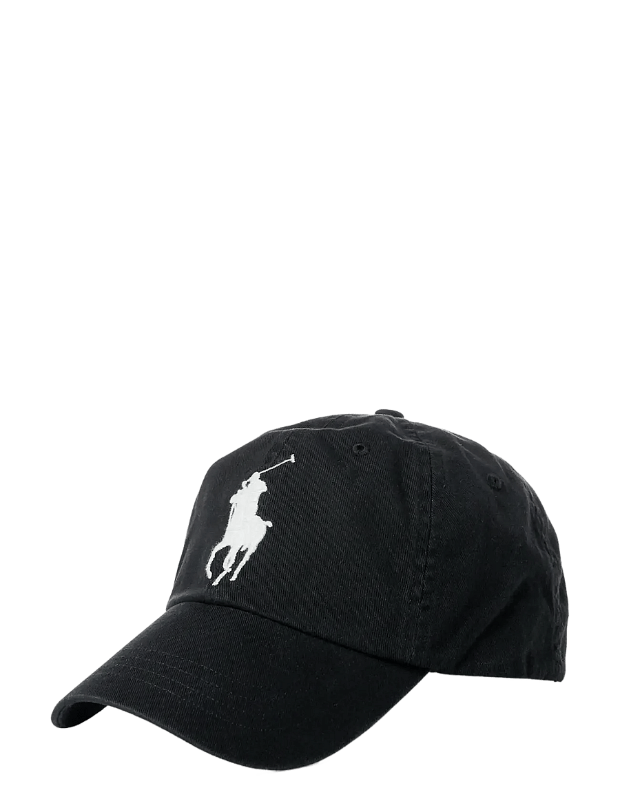 Polo Ralph Lauren - Big Pony Chino Ball Cap - kasketter & caps - rl black - 1